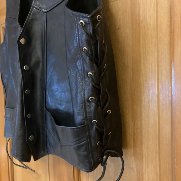 Addis Genuine Leather Riding Vest, 2XL - Picture 4 of 10